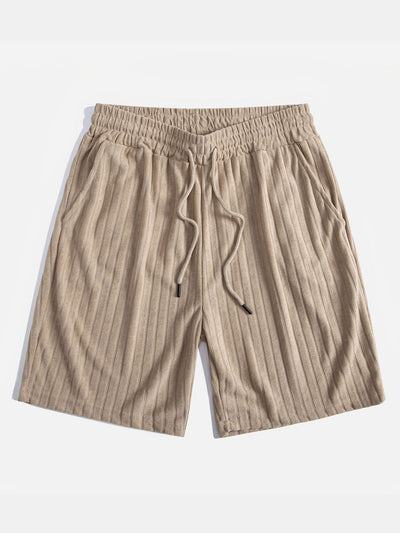 Striped Terry Cuban Shirt & Striped Terry Cuban Shorts