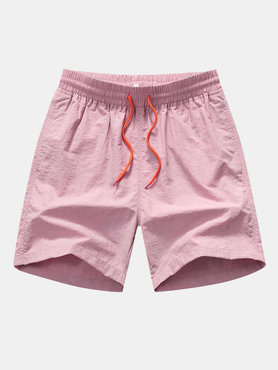 Palm Tree Silhouette Print Cotton T-Shirt & Swim Shorts