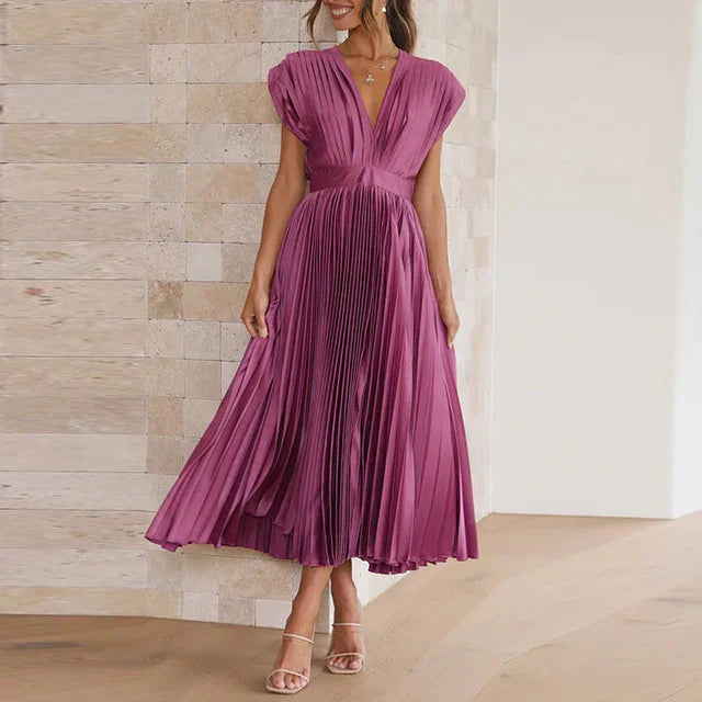 Elvera | Maxi abito elegante con scollo a V