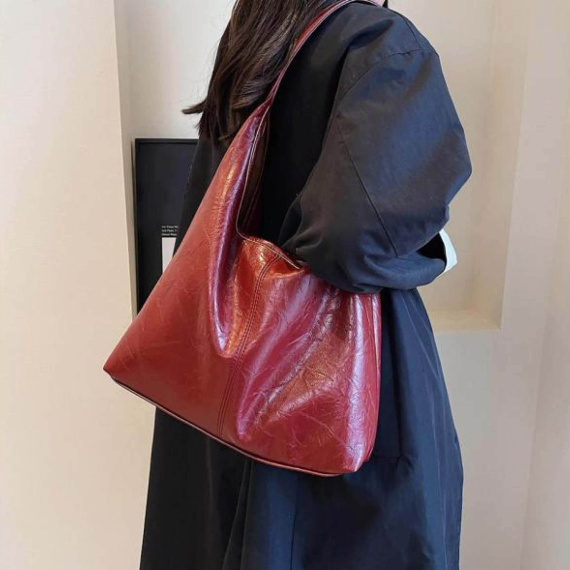 CERENA | ELEGANT LEATHER TOTE BAG