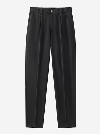 Short Sleeve Jacquard Polo & Slim Fit Cropped Tapered Pants