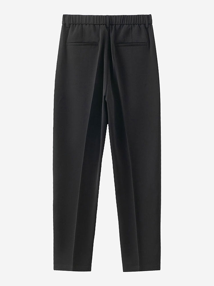Short Sleeve Jacquard Polo & Slim Fit Cropped Tapered Pants