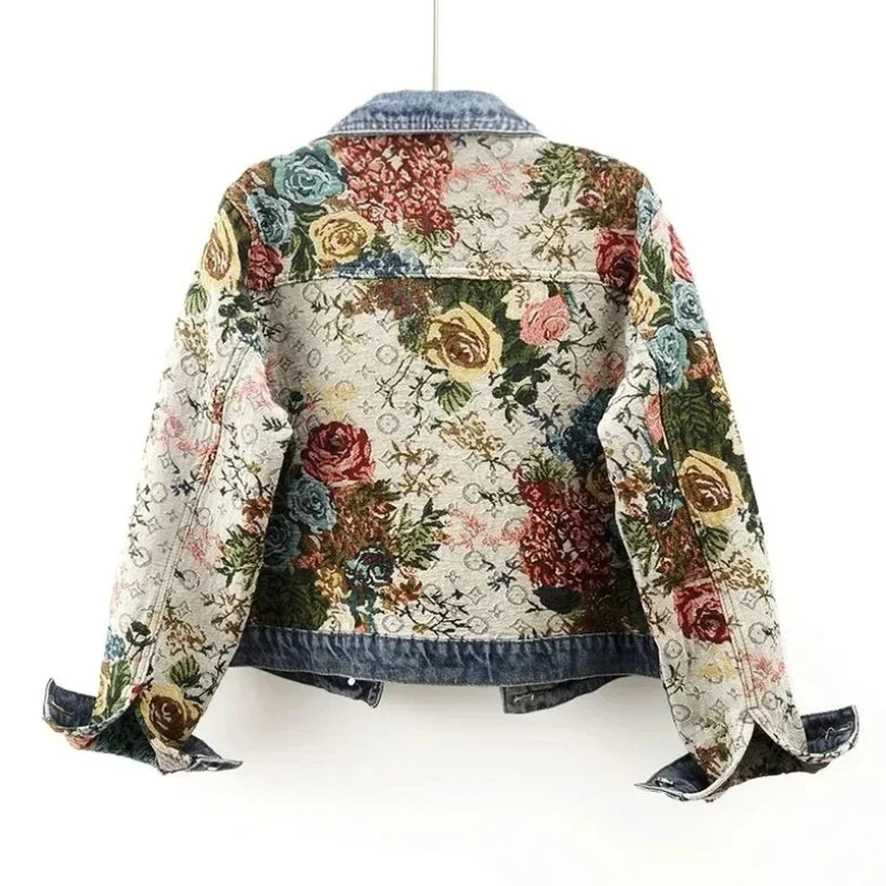 ARANTIQUE™ FLORAL DENIM JACKET