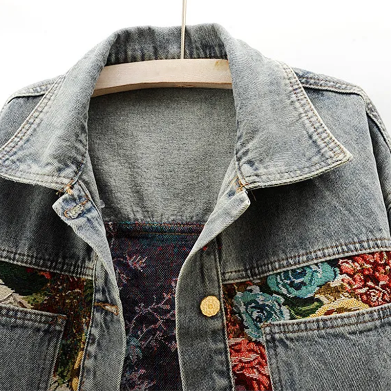 ARANTIQUE™ FLORAL DENIM JACKET