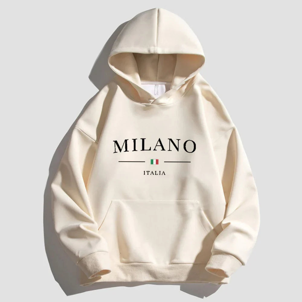 Vintage Hooded Sweatshirt - Milan