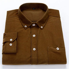 Andrea Boscoli Corduroy Button Up Shirt