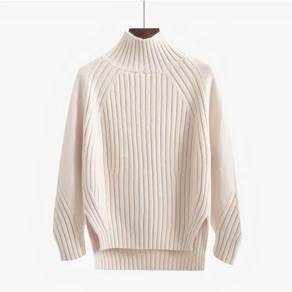 CLARA | HIGH-NECK KNITTED SWEATER