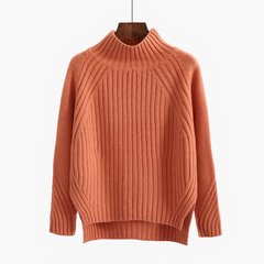 CLARA | HIGH-NECK KNITTED SWEATER