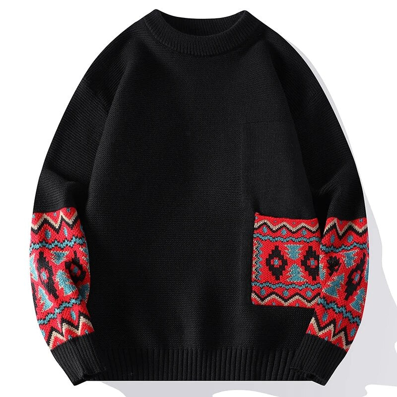 Embroidered Wool Sweater