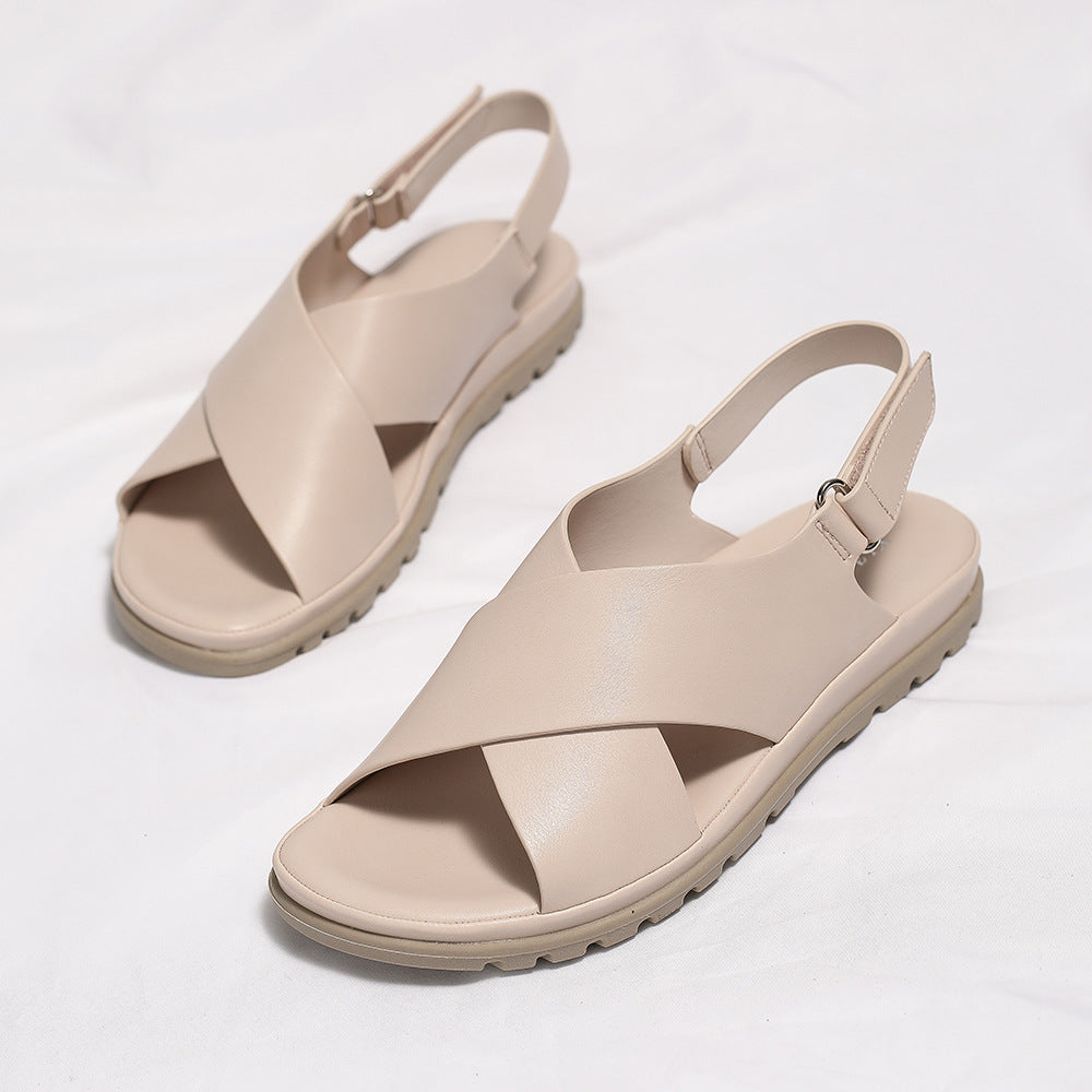 Cross-Strap Comfort Sandals