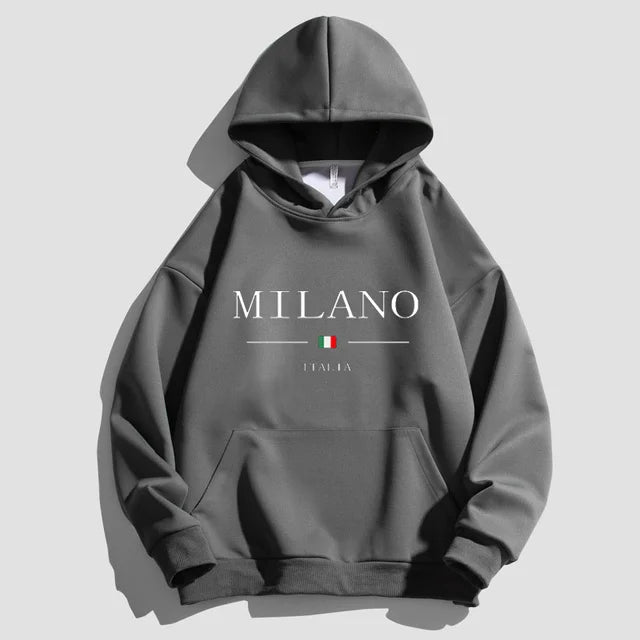 Vintage Hooded Sweatshirt - Milan