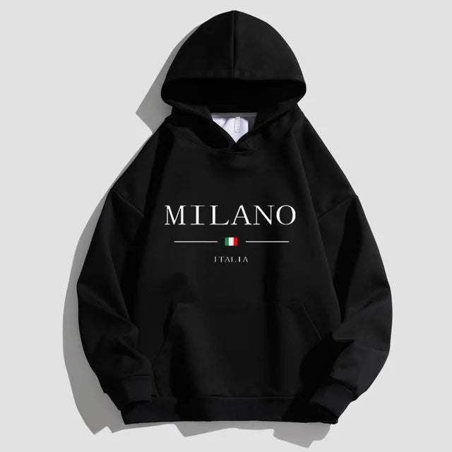 Vintage Hooded Sweatshirt - Milan