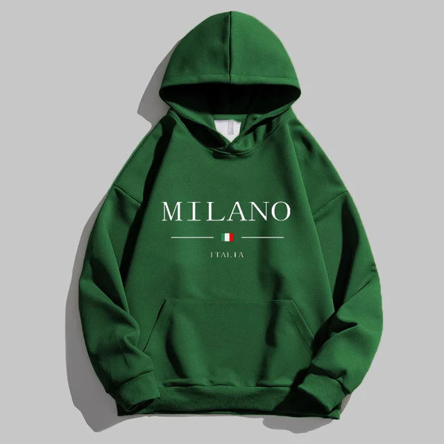 Vintage Hooded Sweatshirt - Milan