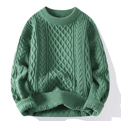 Solid Warm Sweater - Retro Style