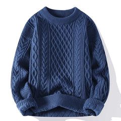 Solid Warm Sweater - Retro Style