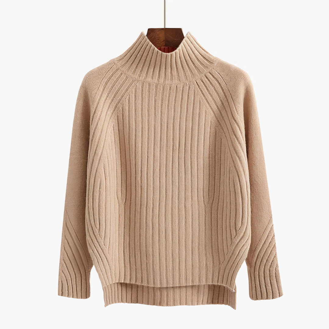 CLARA | HIGH-NECK KNITTED SWEATER