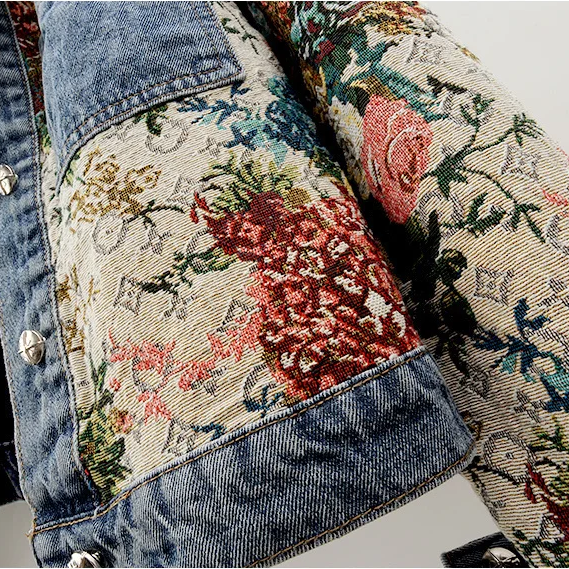 ARANTIQUE™ FLORAL DENIM JACKET