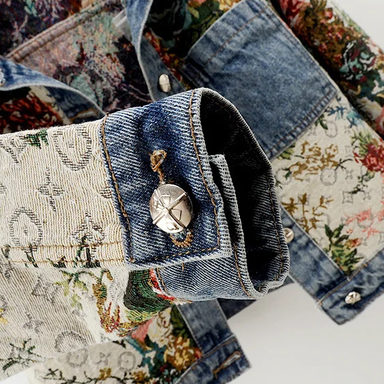 ARANTIQUE™ FLORAL DENIM JACKET