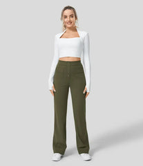 Aria | High-waisted stretchy casual pants