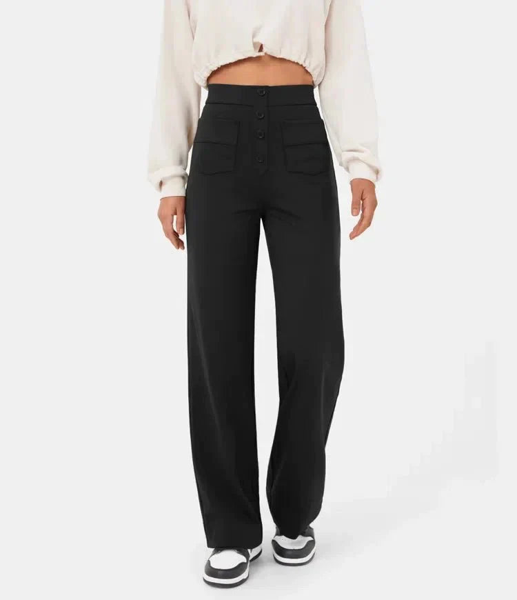 Aria | High-waisted stretchy casual pants