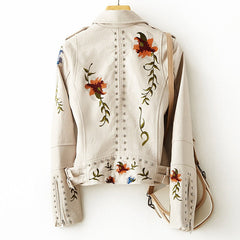 ARANTIQUE™ FLORAL LEATHER JACKET