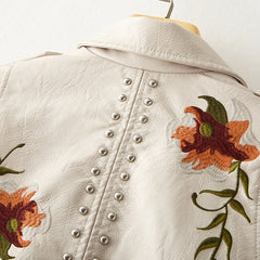 ARANTIQUE™ FLORAL LEATHER JACKET